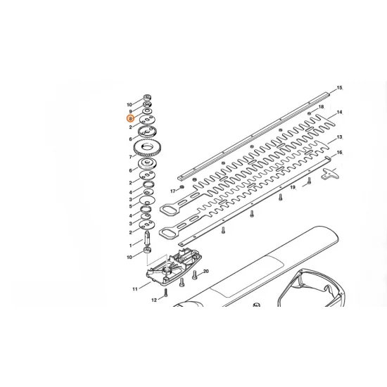 STIHL  Sprężyna talerzowa 25x12,2x1,5 9485 648 1560